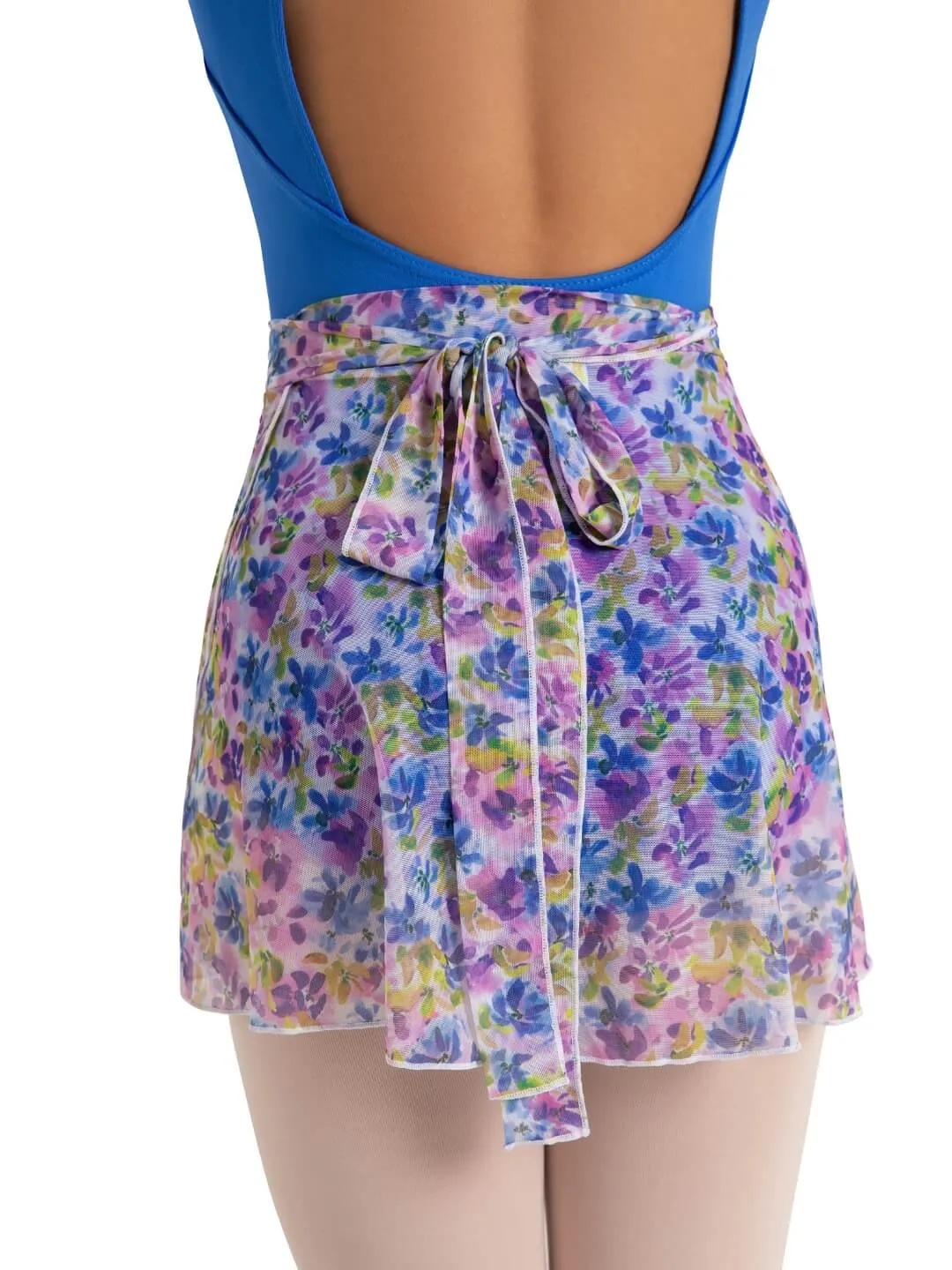 Capezio Childrens Printed Mesh Wrap Skirt