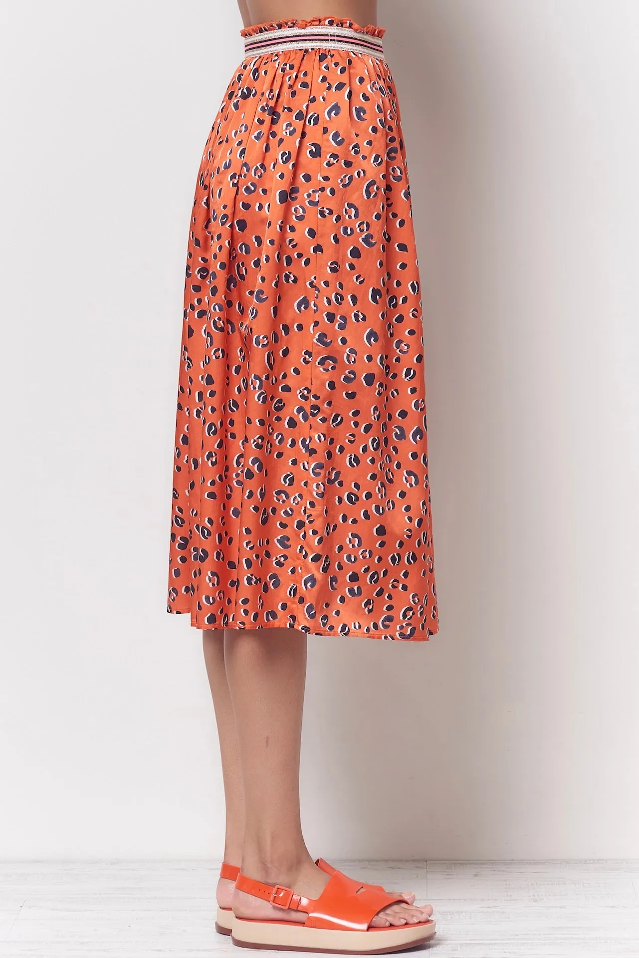 CHRISTINA Dirndl Skirt - Leopard