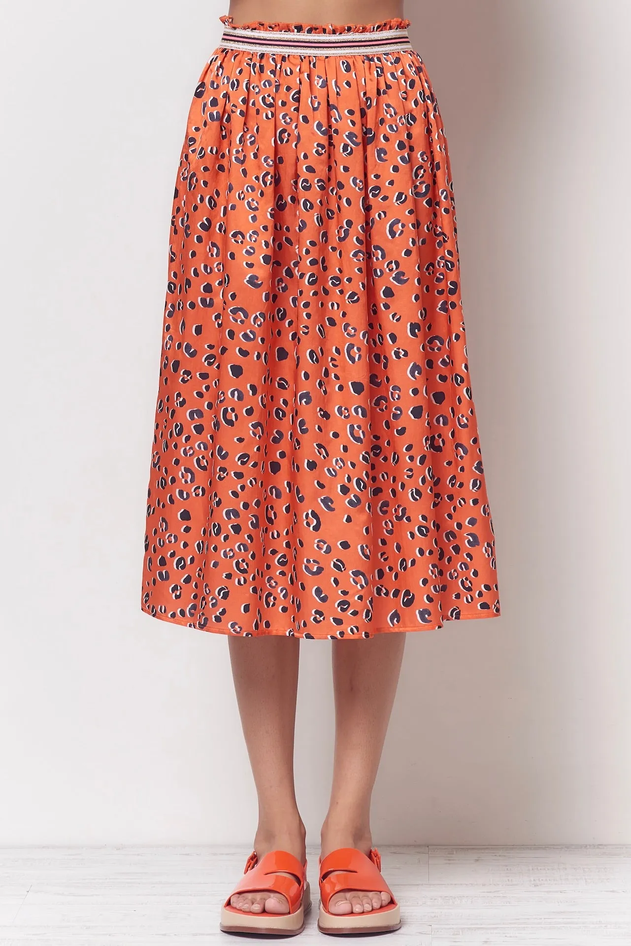 CHRISTINA Dirndl Skirt - Leopard