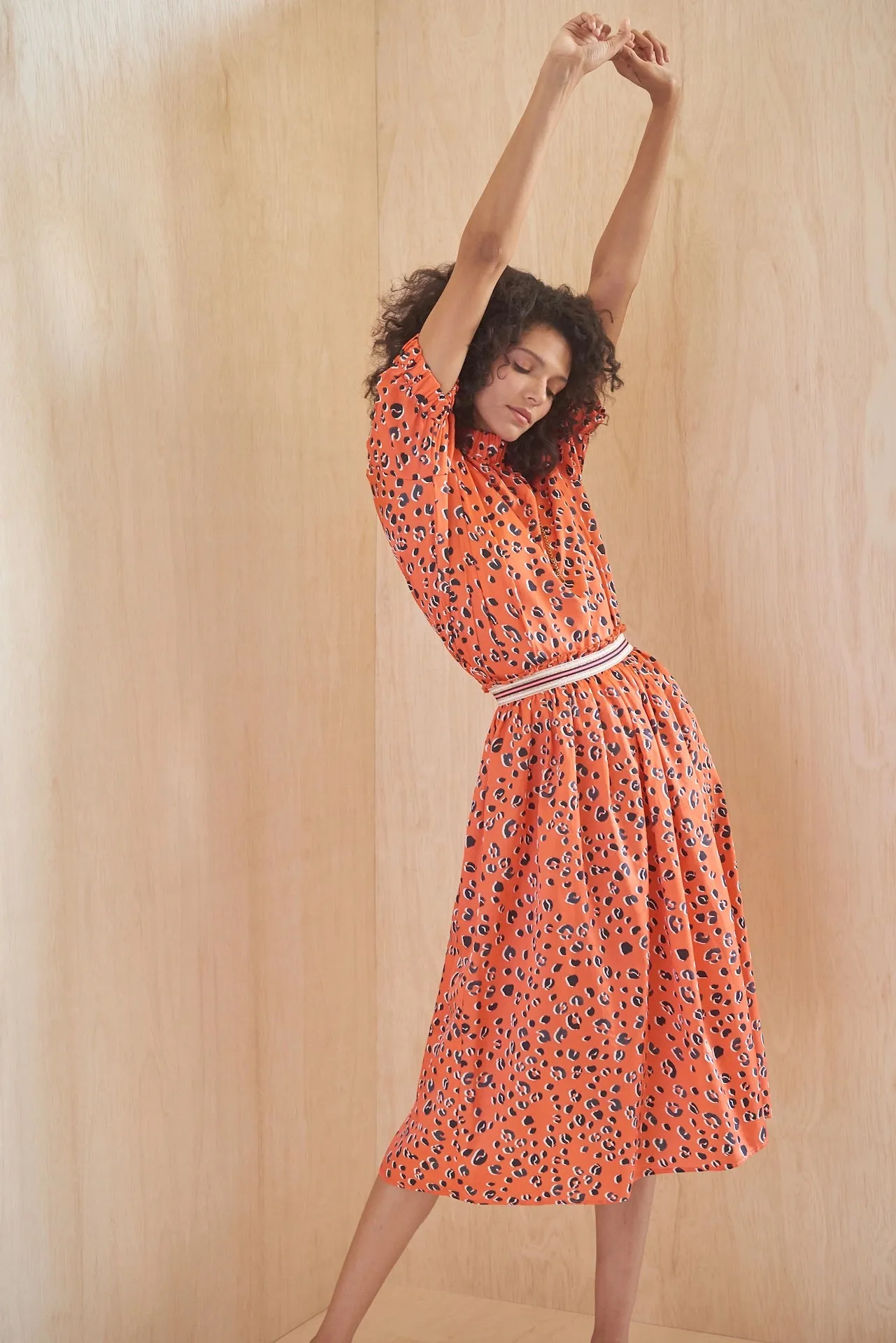 CHRISTINA Dirndl Skirt - Leopard