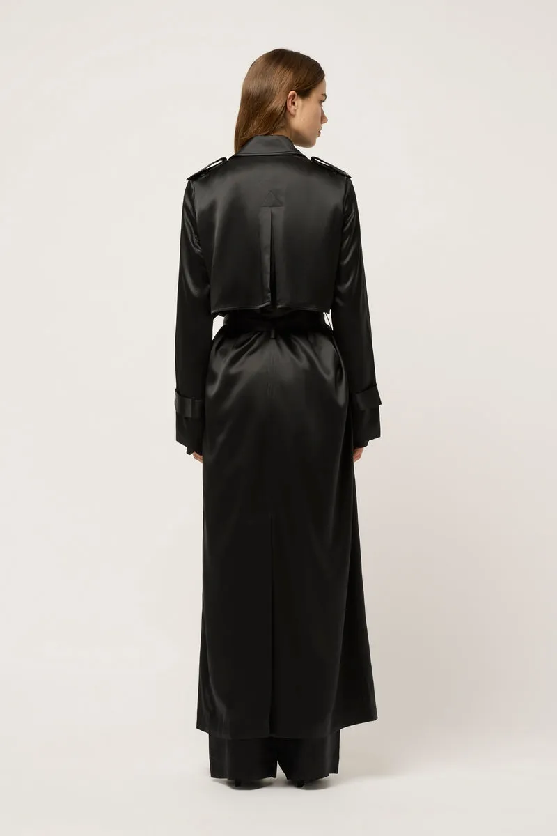 CLASSIC SILK TRENCH COAT