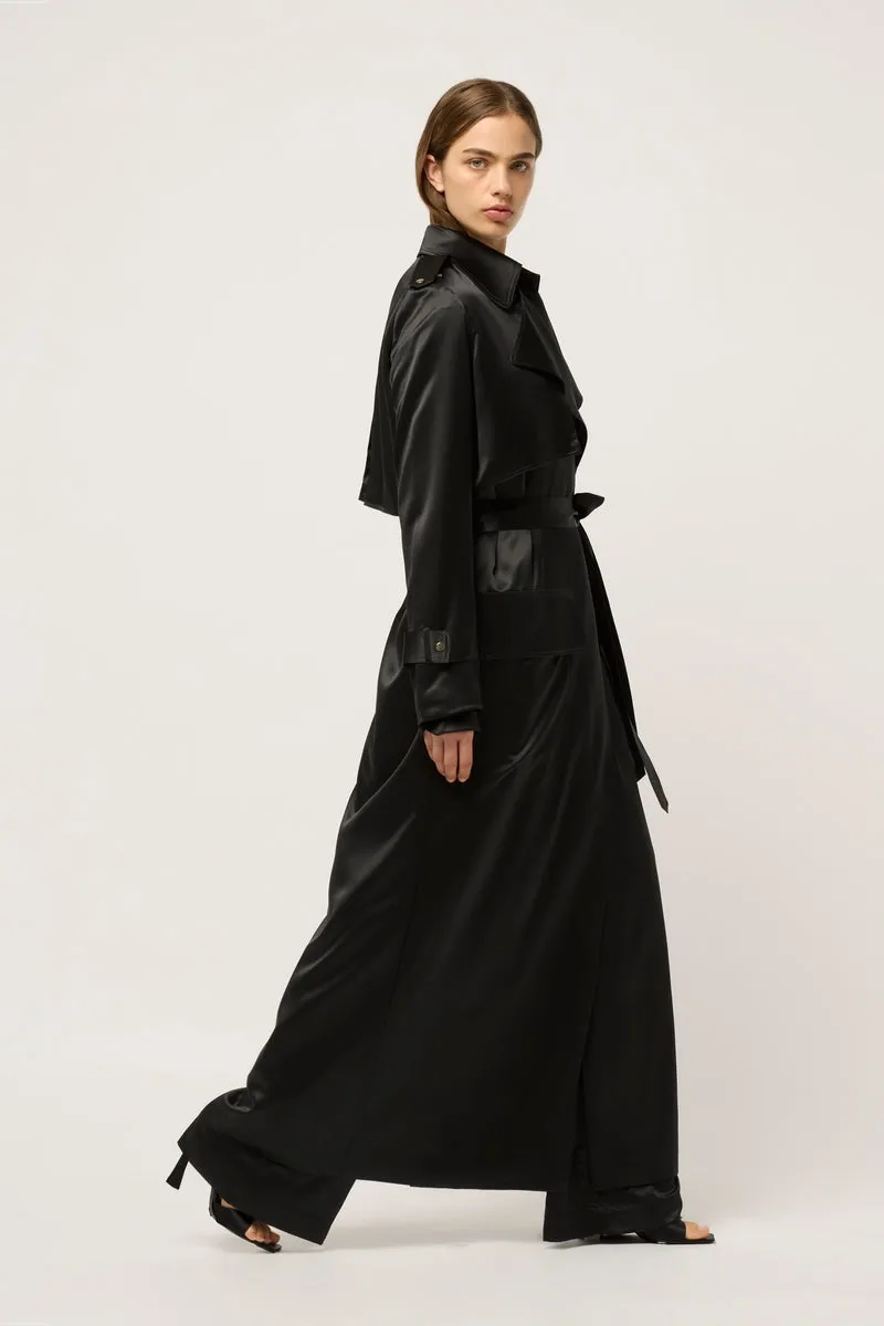 CLASSIC SILK TRENCH COAT