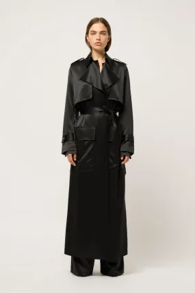 CLASSIC SILK TRENCH COAT