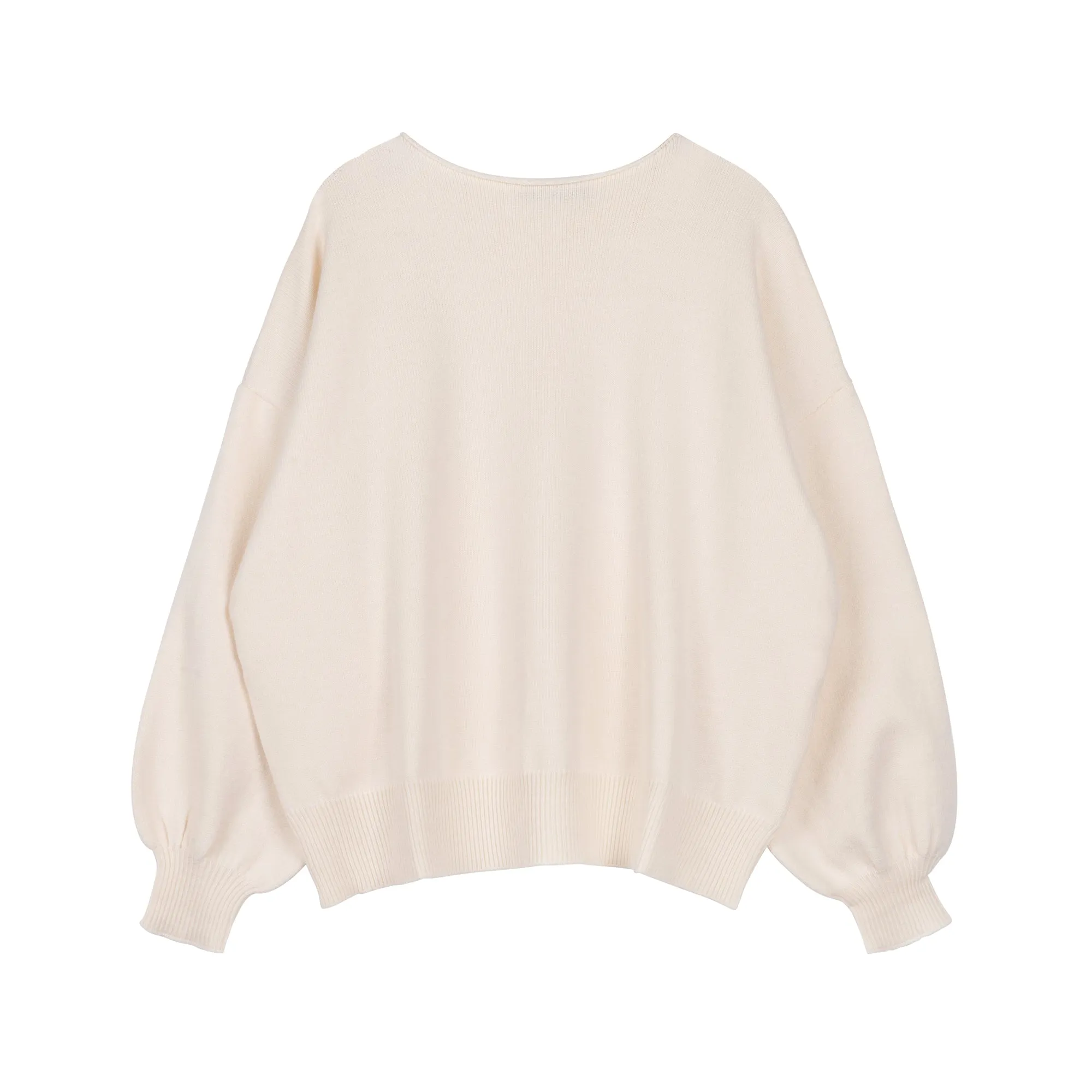 Comfy Oversized Sweater | White [Final Sale]