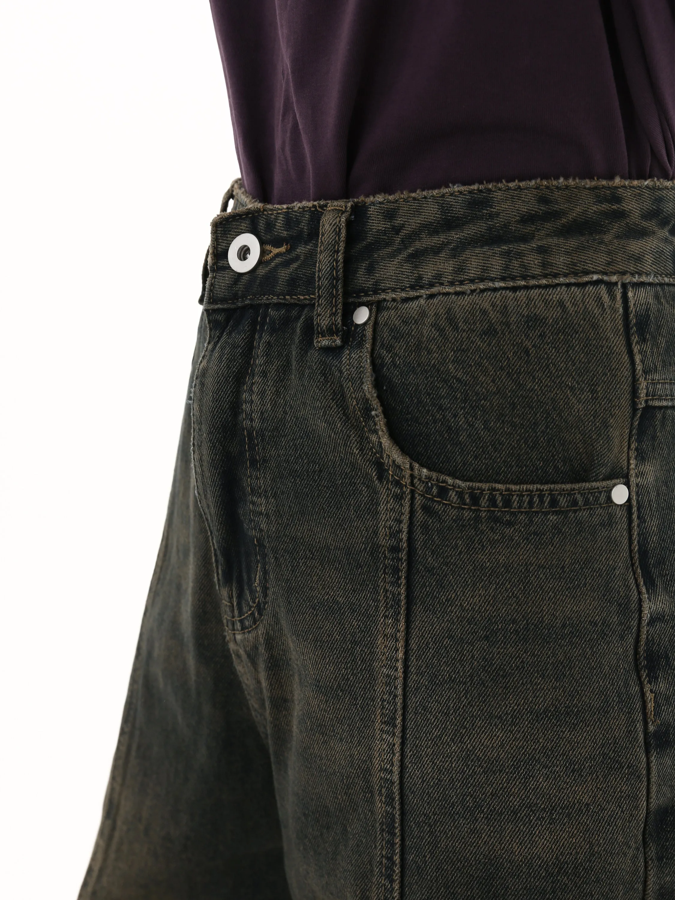 Damaged Bootcut Jeans