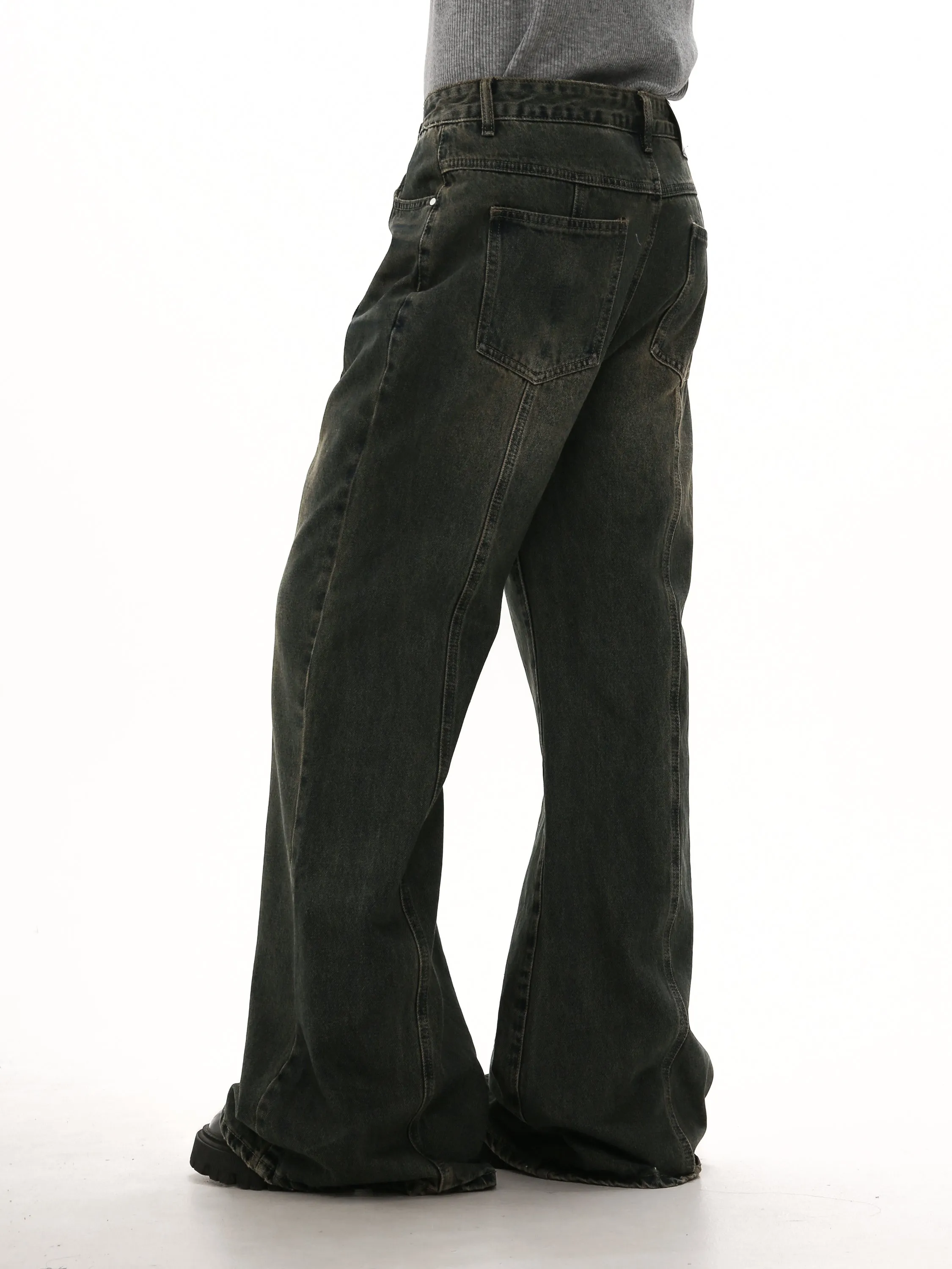 Damaged Bootcut Jeans
