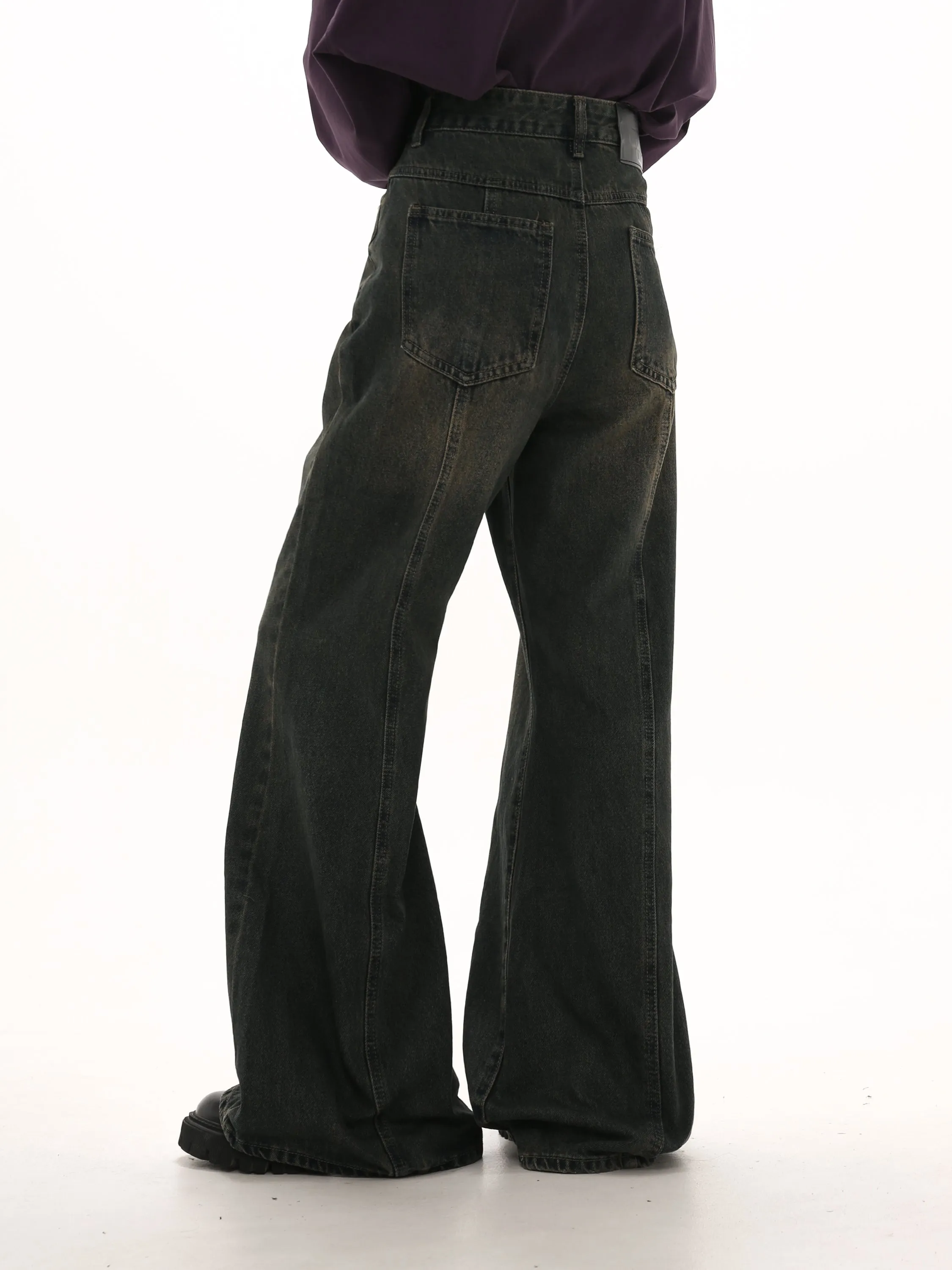 Damaged Bootcut Jeans