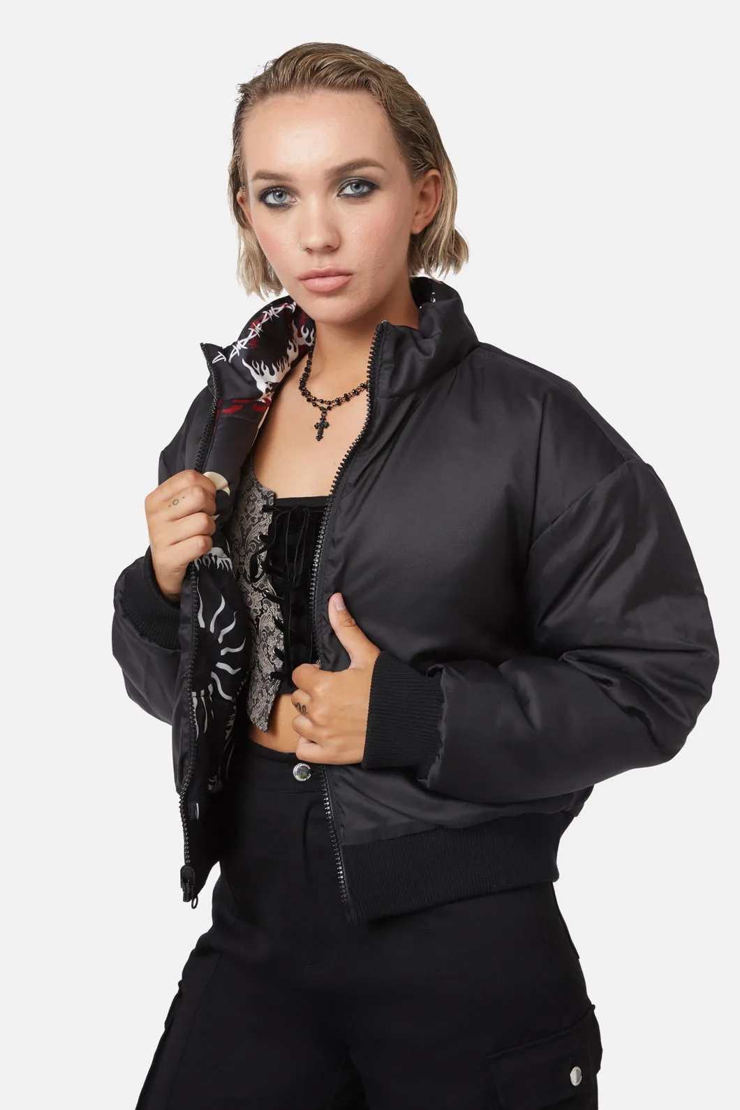 Dark Tarot Puffer Jacket