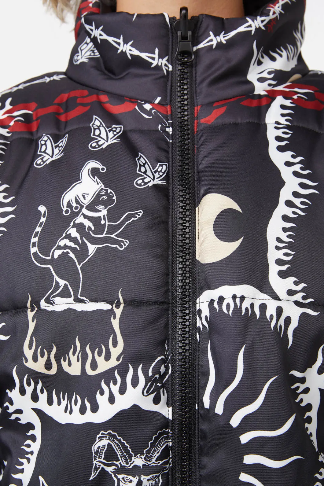 Dark Tarot Puffer Jacket
