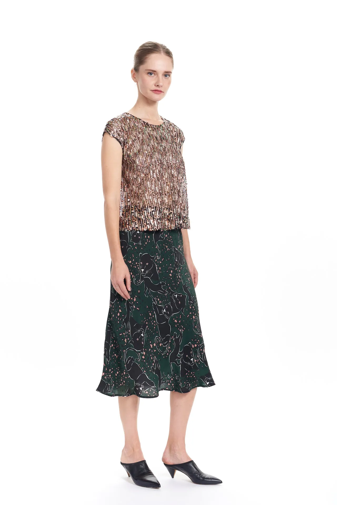 DEE Bias Skirt - Jaguar