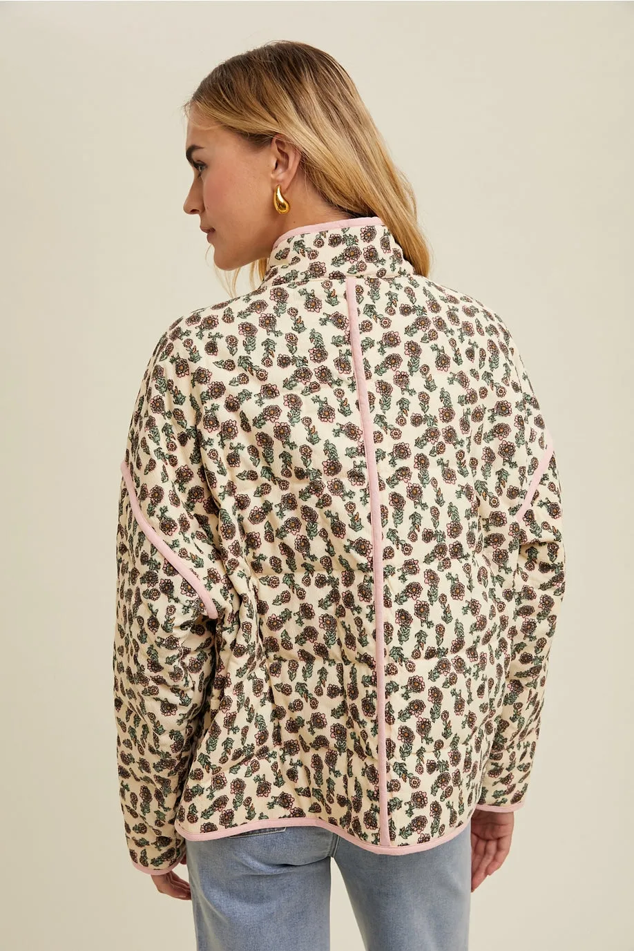 Floral Puffer Coat