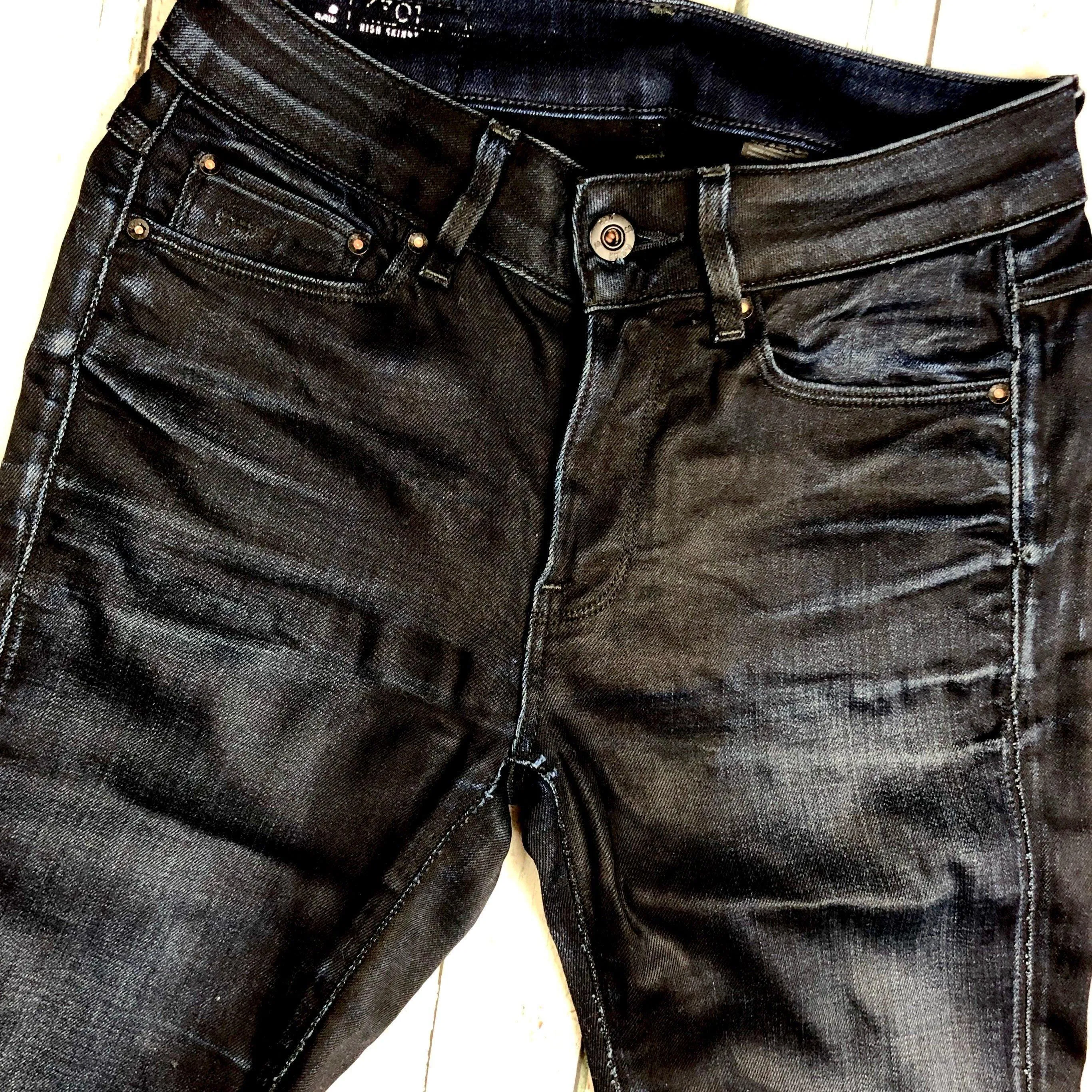 G Star RAW Womens '3301 Contour High Skinny' Jeans -Size 25/30