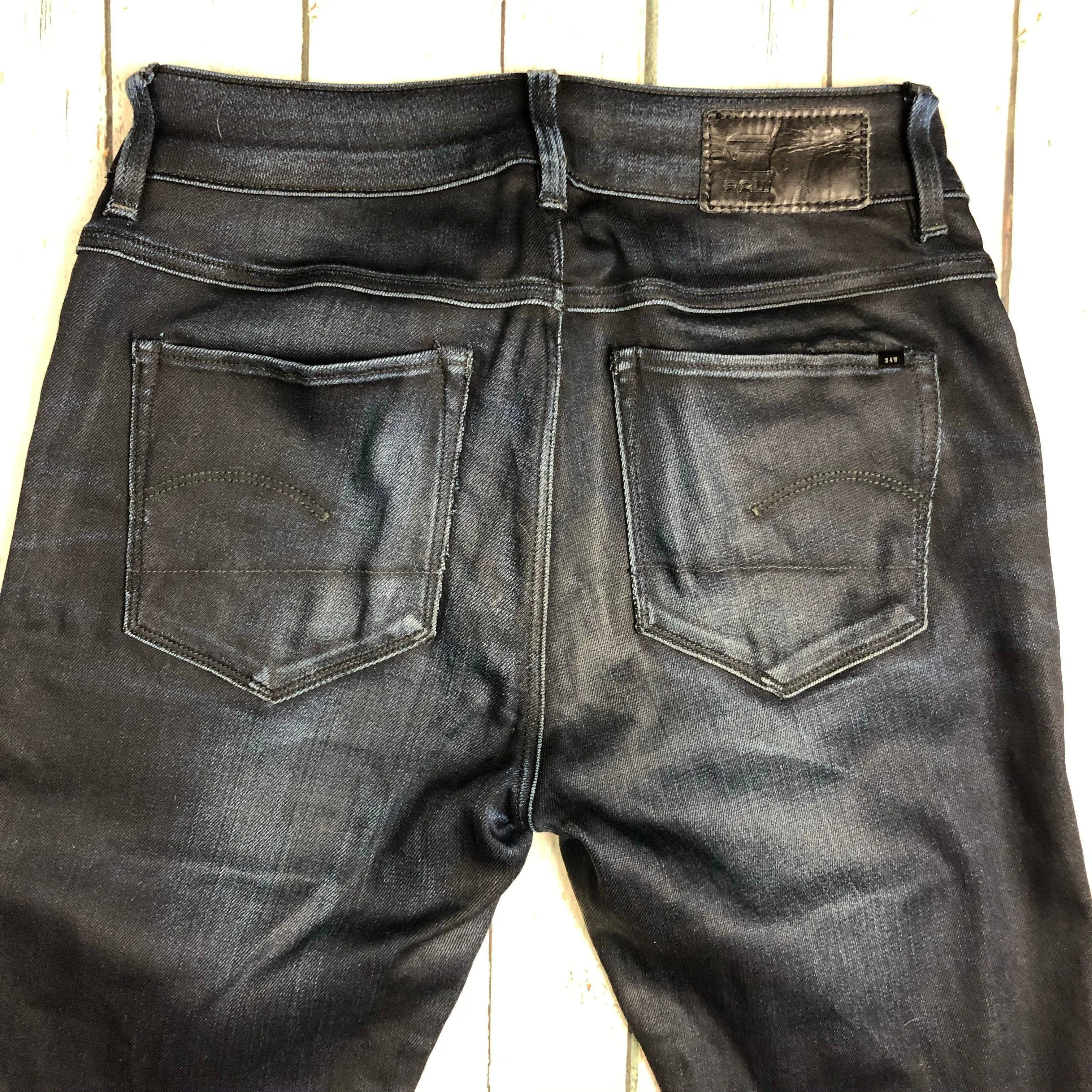 G Star RAW Womens '3301 Contour High Skinny' Jeans -Size 25/30