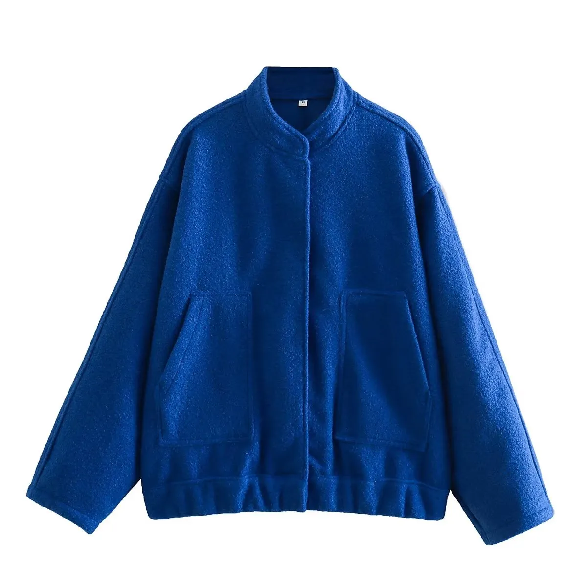 Gray Casual Jacket Women Fashion Chic Lady Long Sleeves