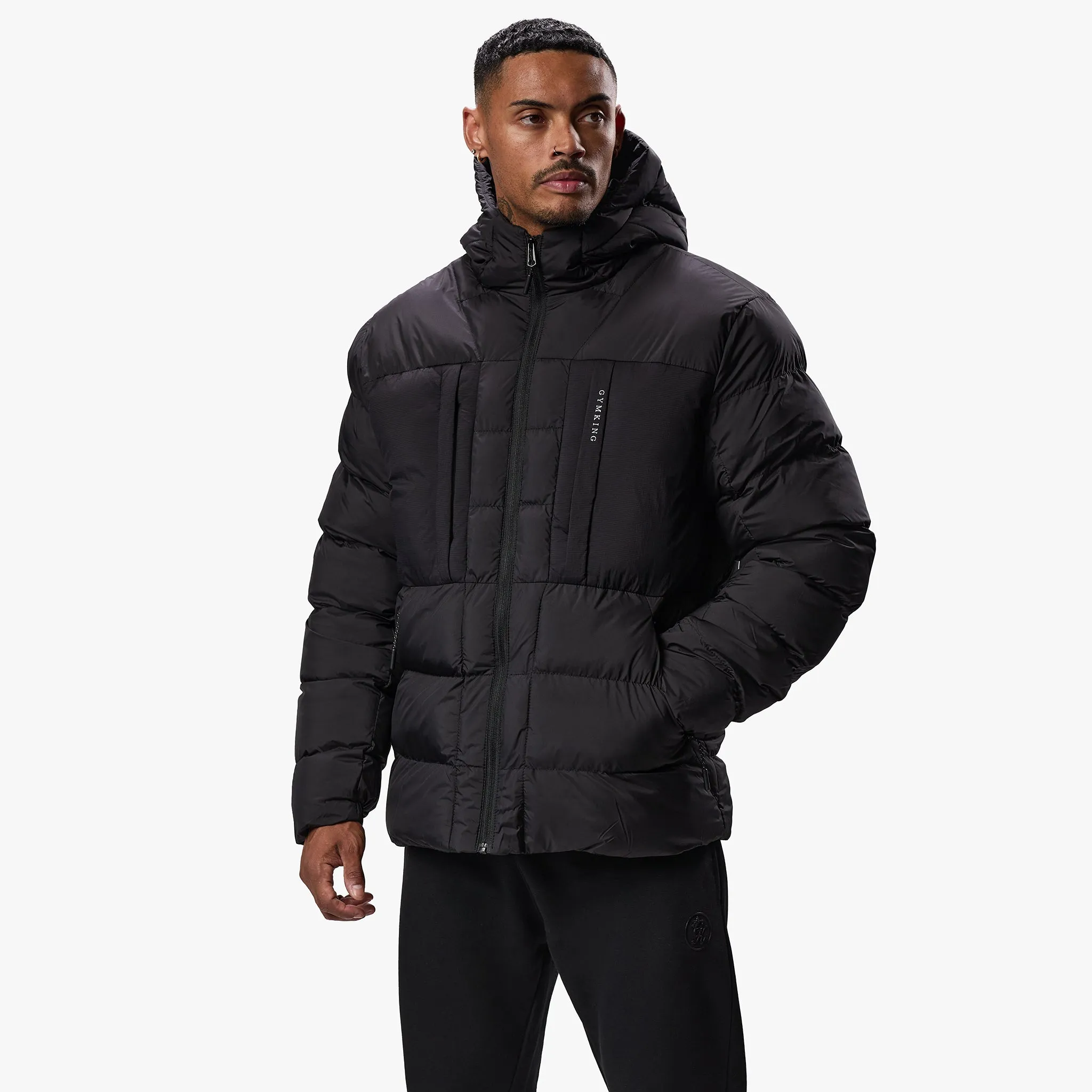 Gym King Synergy Puffer Jacket - Black