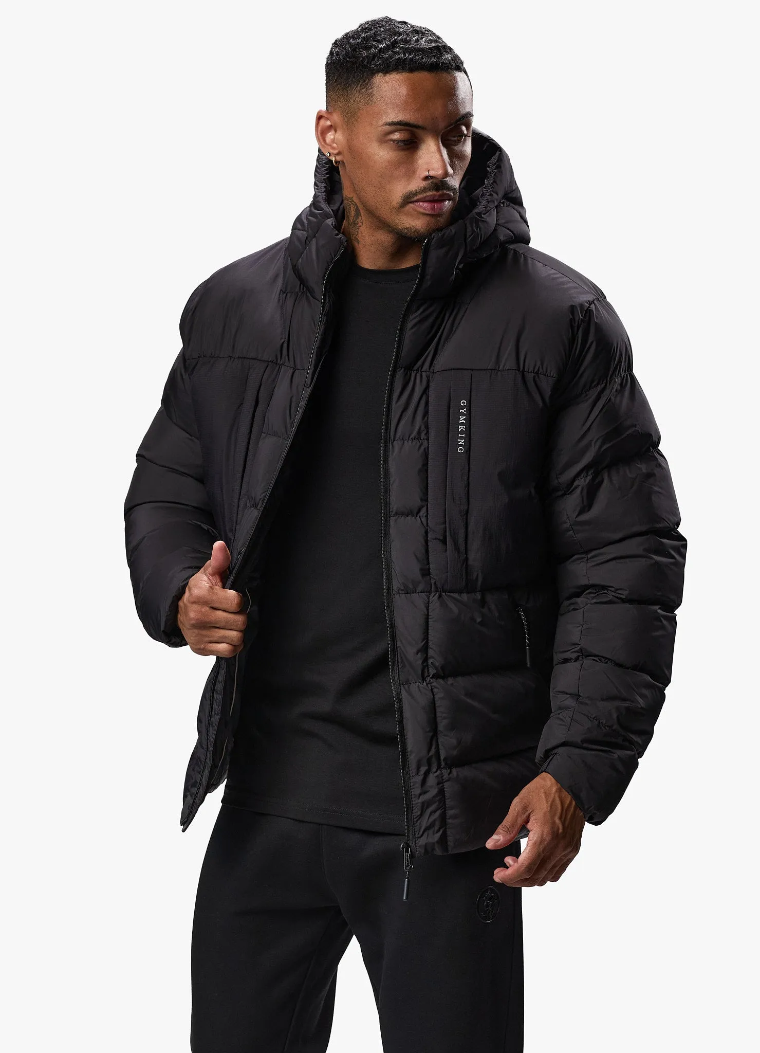 Gym King Synergy Puffer Jacket - Black