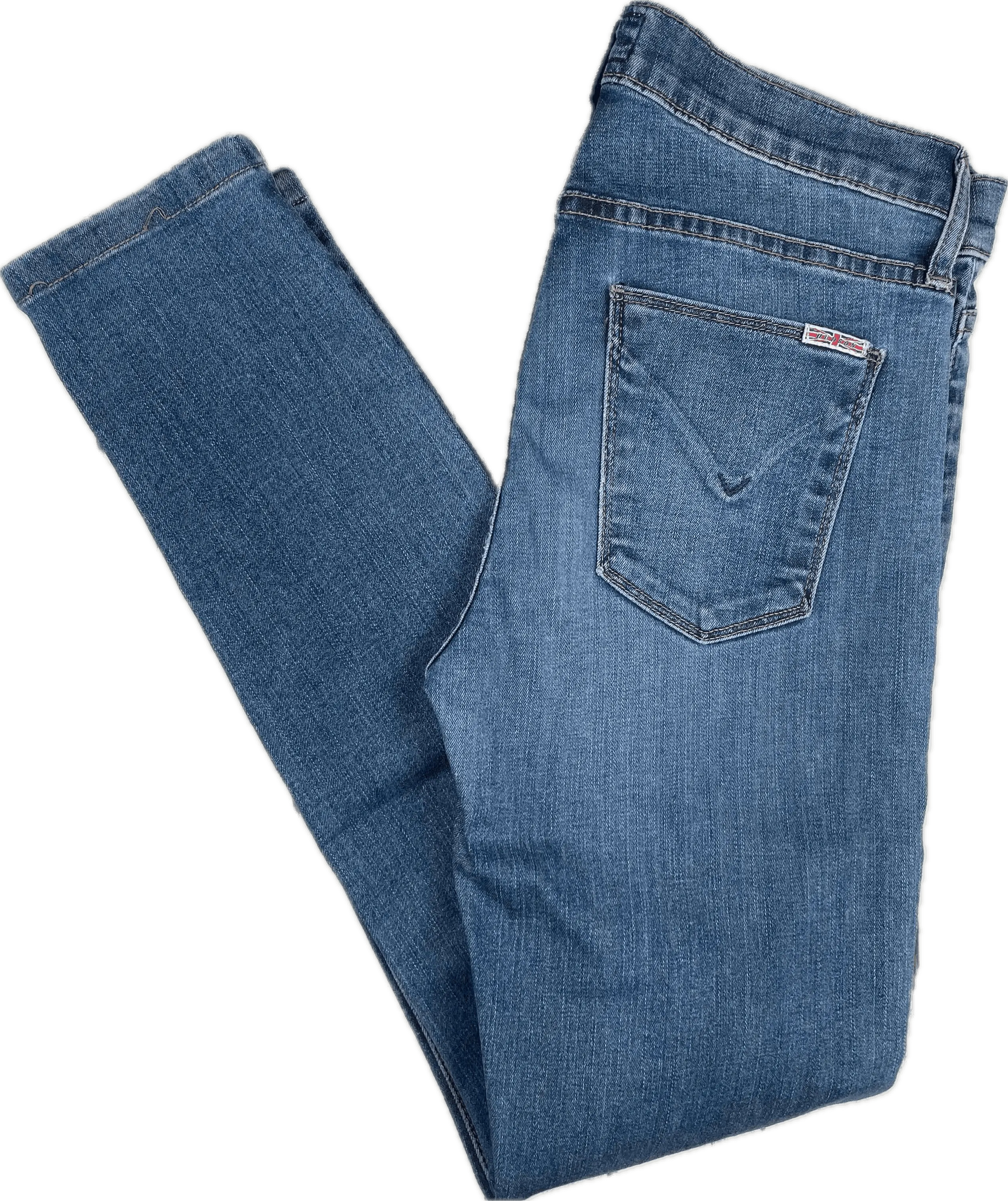 Hudson USA 'Nico' Mid Rise Skinny Distressed Jeans - Size 27