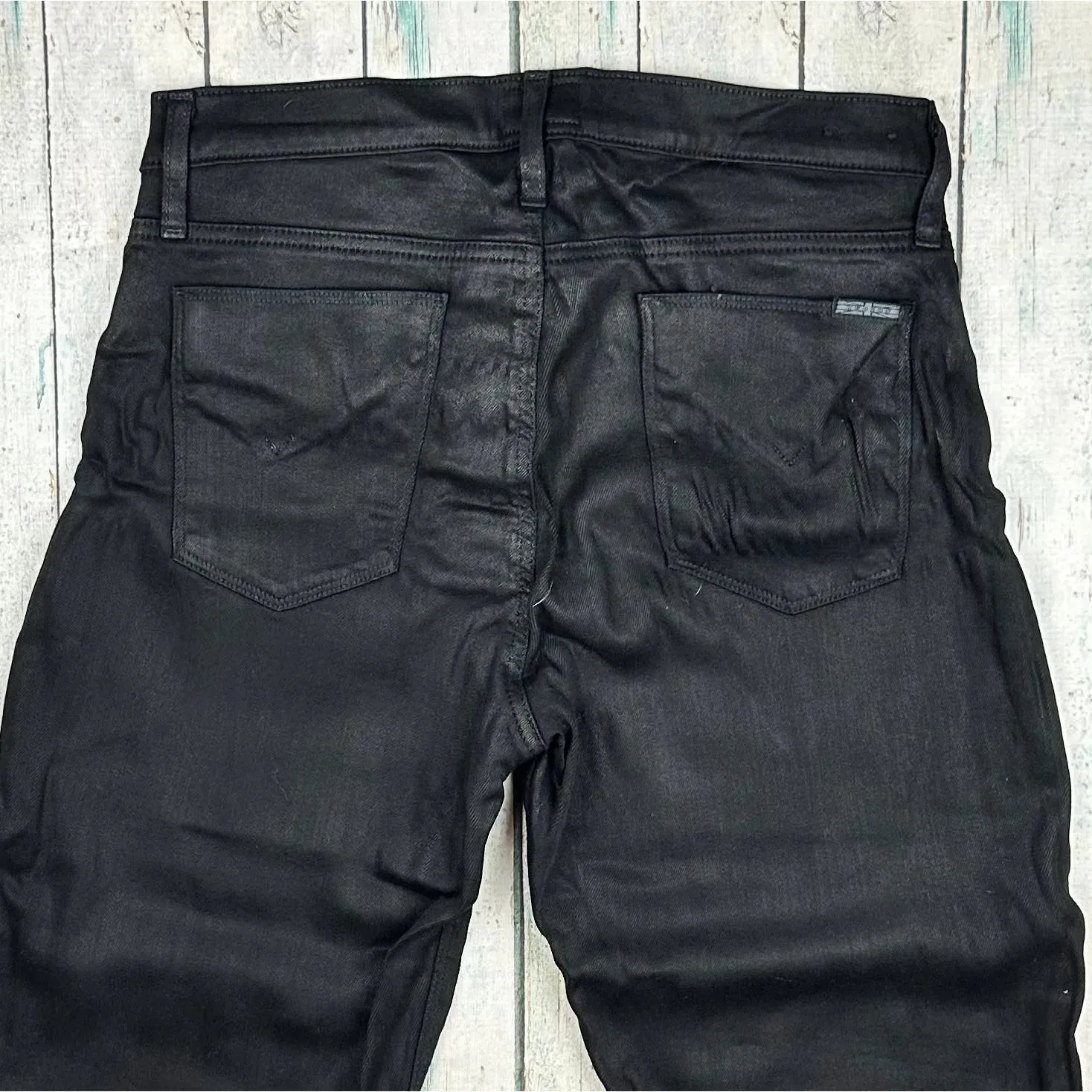Hudson USA 'Nico' Super Skinny Mid Rise Black Jeans - Size 31