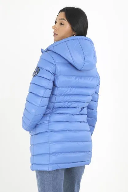MID BLUE BADGE DETAIL LONGER LENGTH JACKET