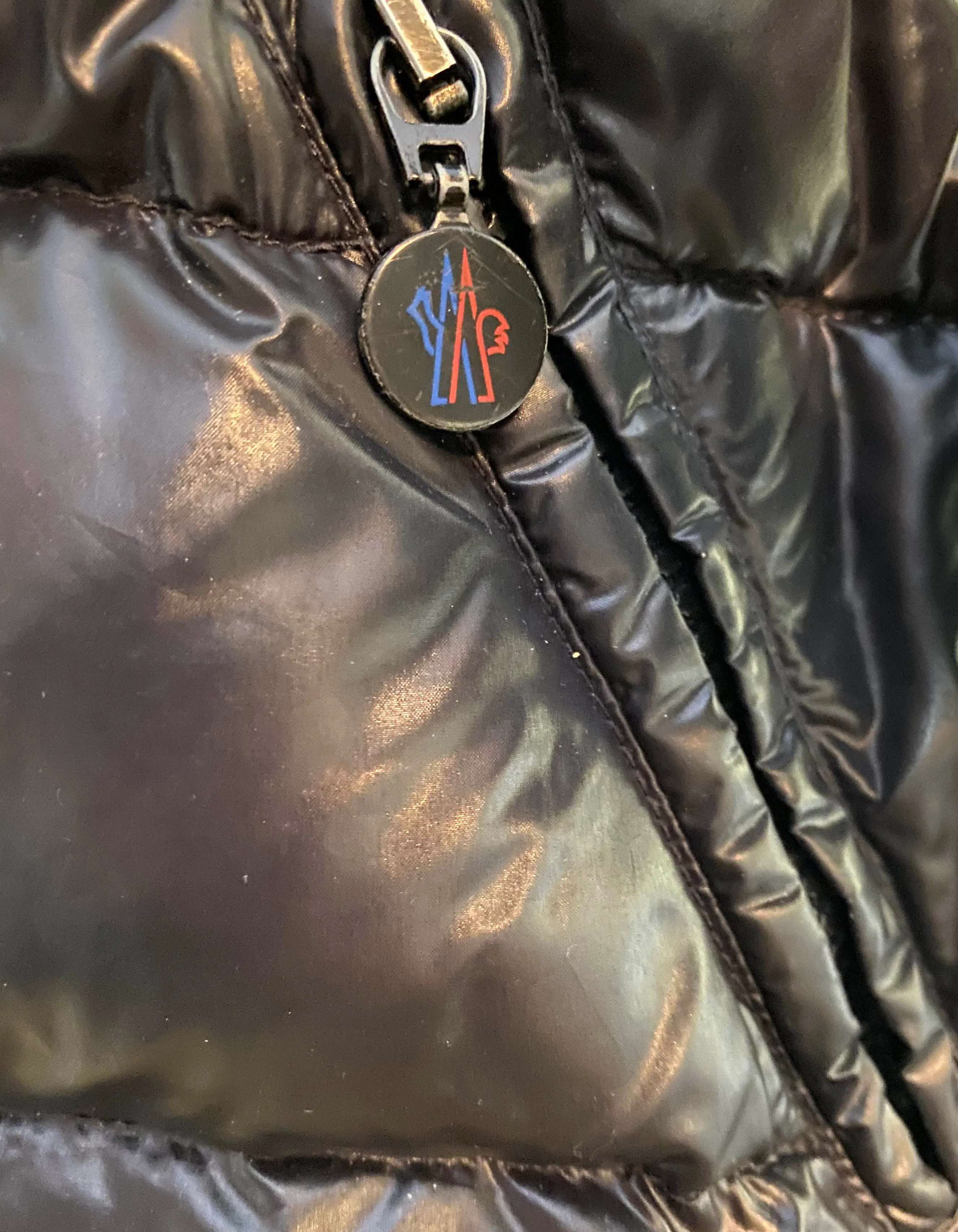 Moncler Black Meina Puffer Down Coat w/Belt & Detachable Hood sz 2/US M