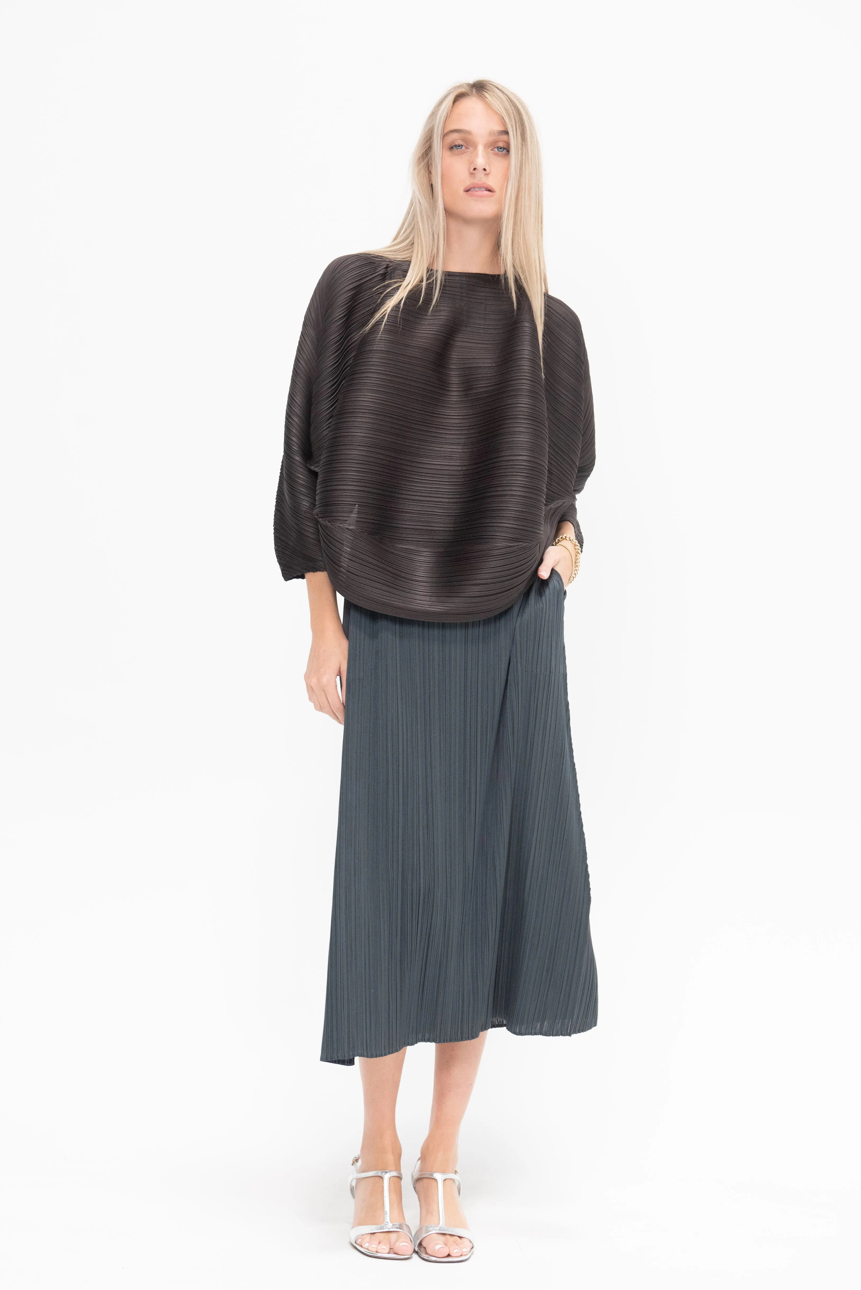 Monthly Colors: December Skirt, Steel Gray