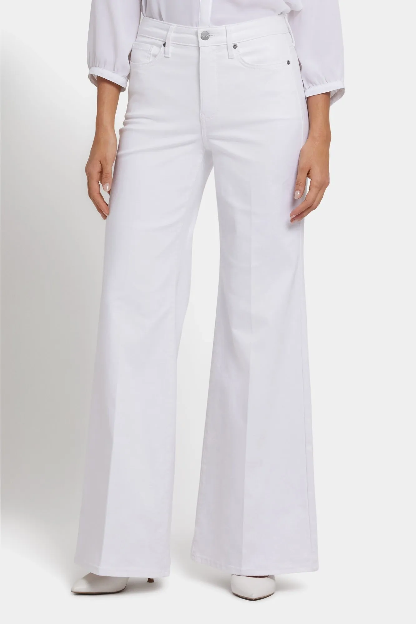 NYDJ Flared White Jeans