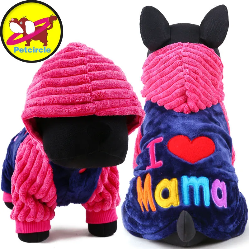 Petcircle Fashion I love papa and mama winter