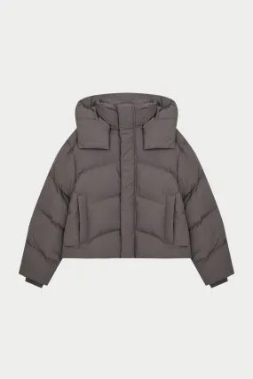 PUFFER COAT - BROWN