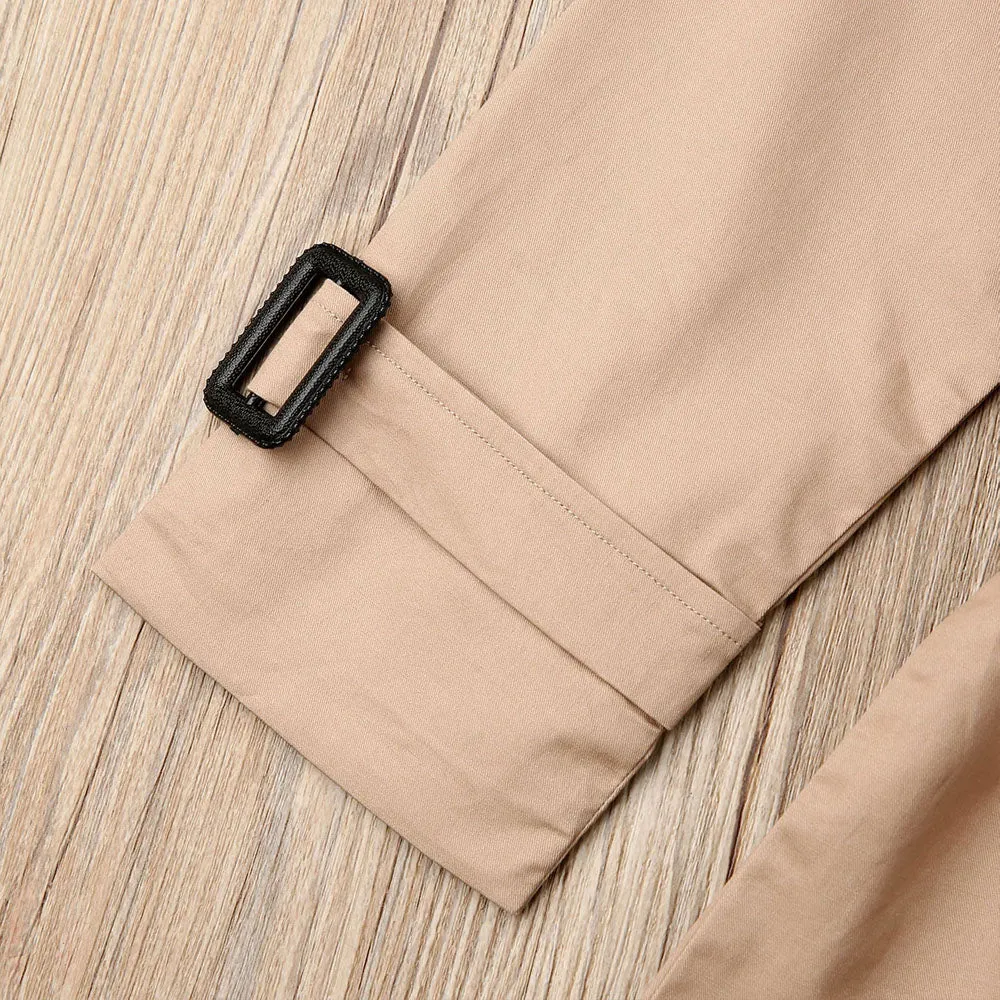 Toddlers Trendy Belted Trenchie 2-7T