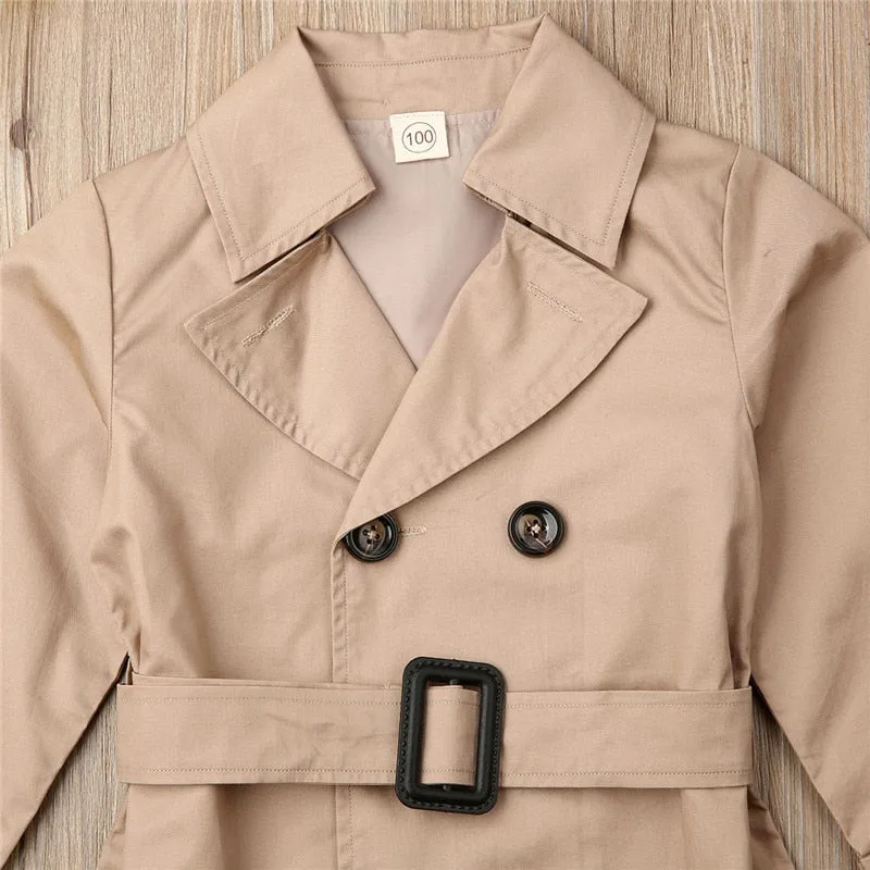 Toddlers Trendy Belted Trenchie 2-7T