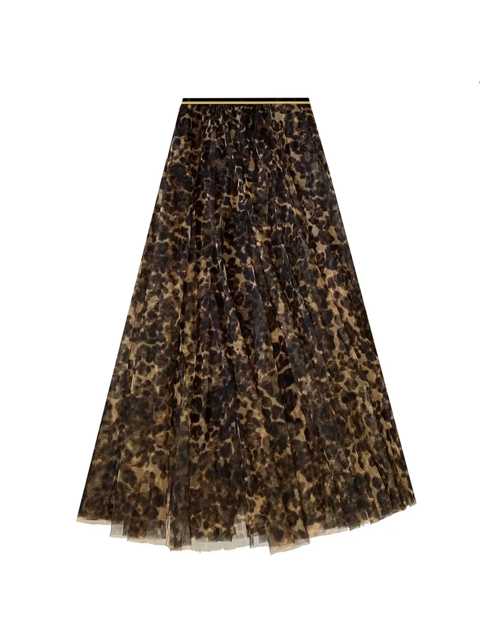 Tulle Skirt - Big Leopard Print