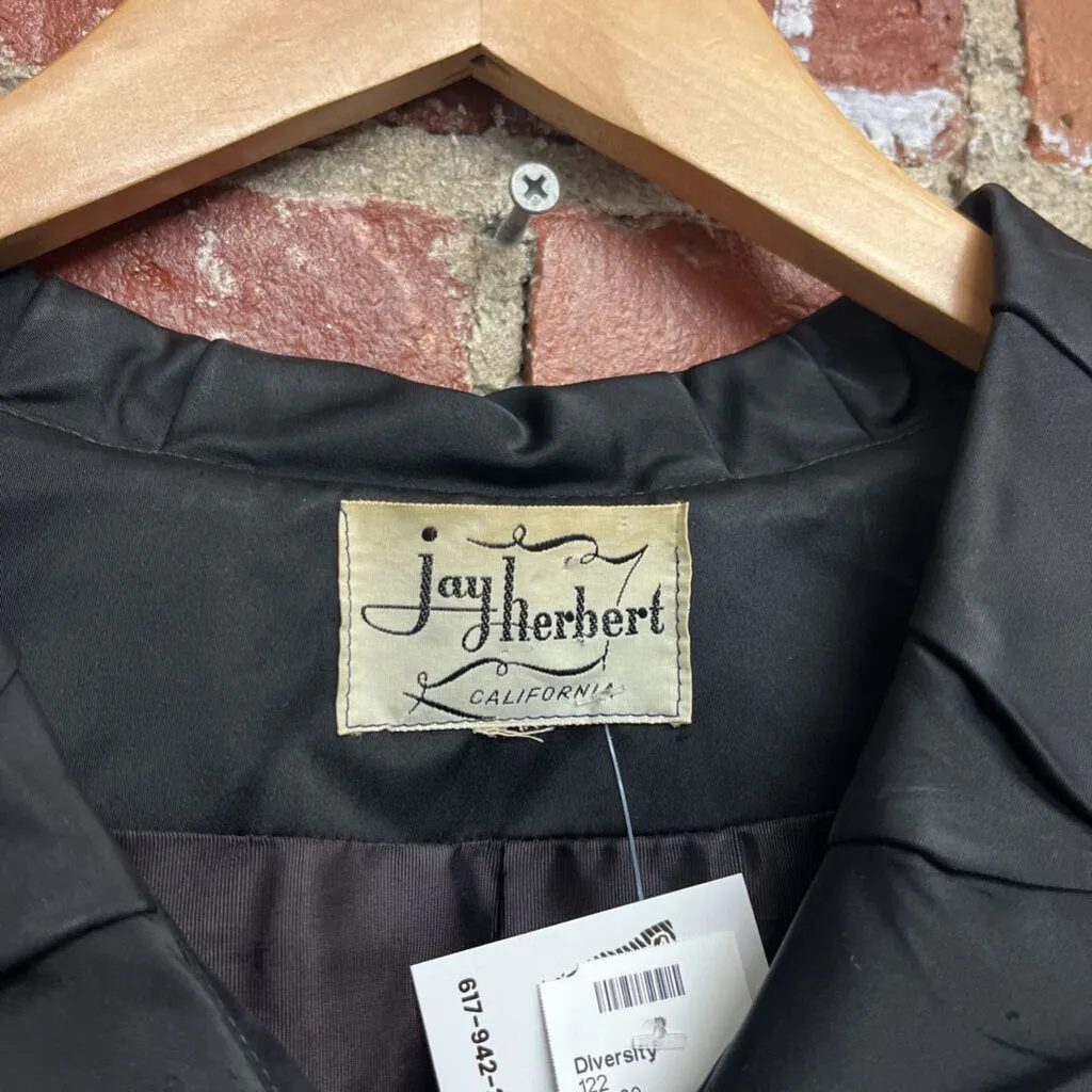 Vintage Jay Herbert Trench Coat Black Size M/L