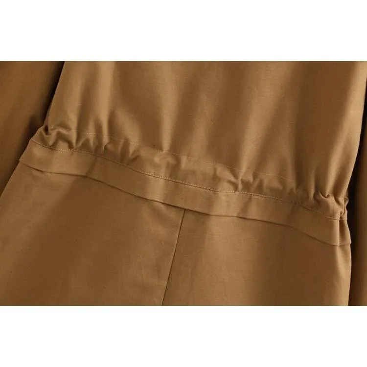 Windbreaker Hooded Trench Coat