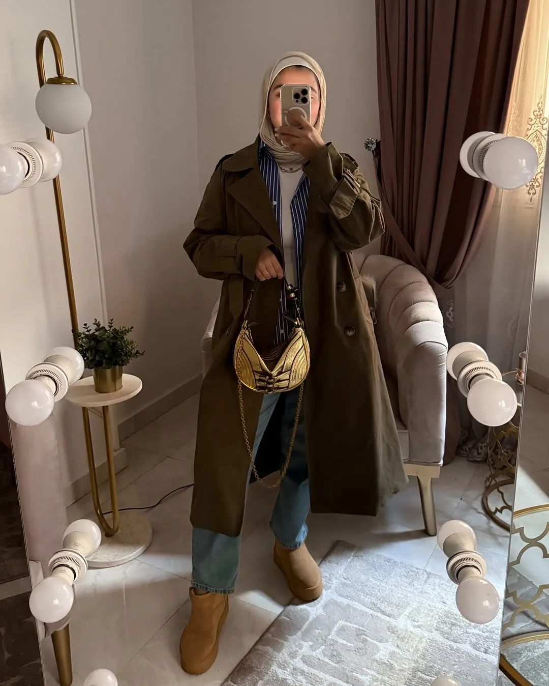 Winter trench coat