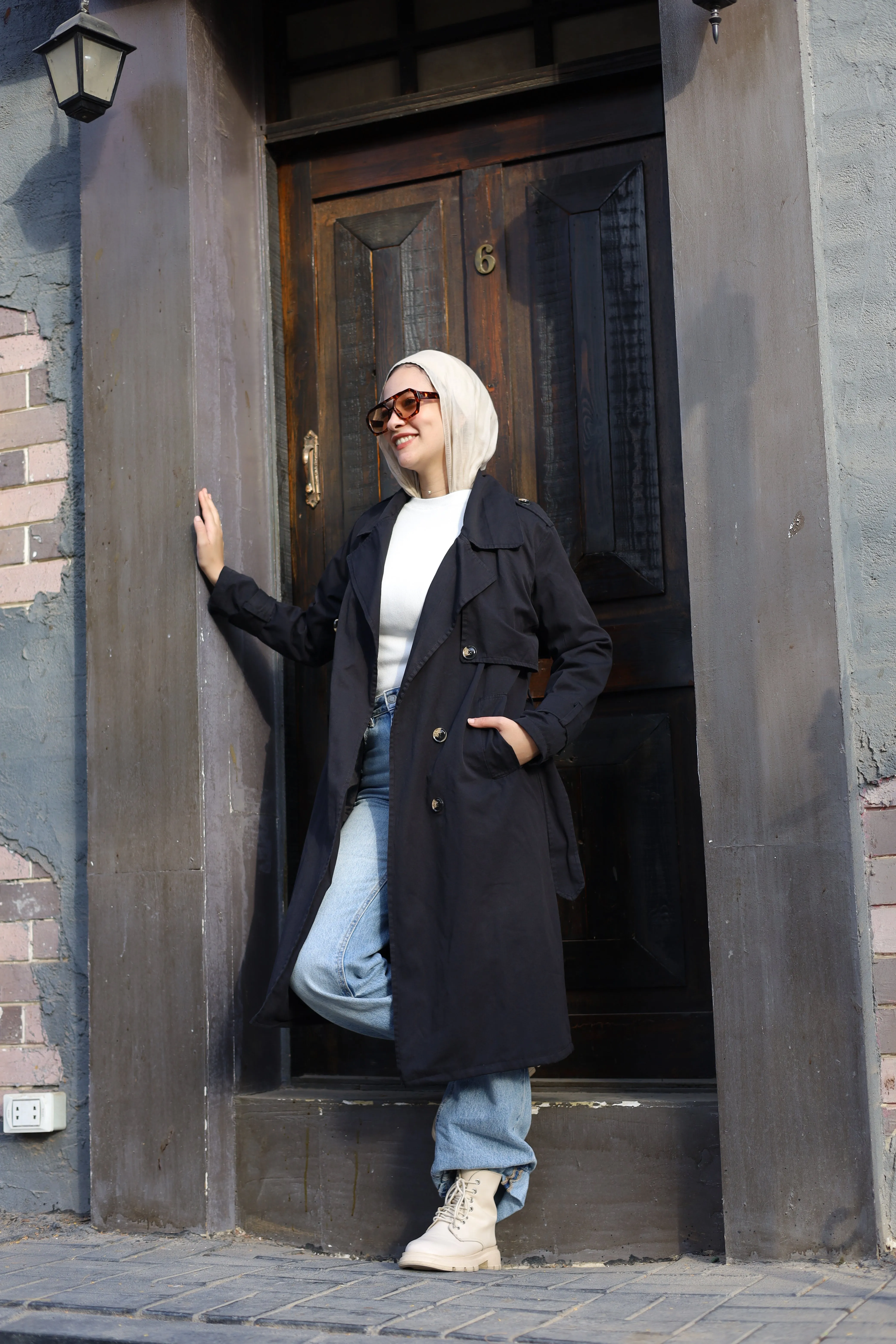 Winter trench coat