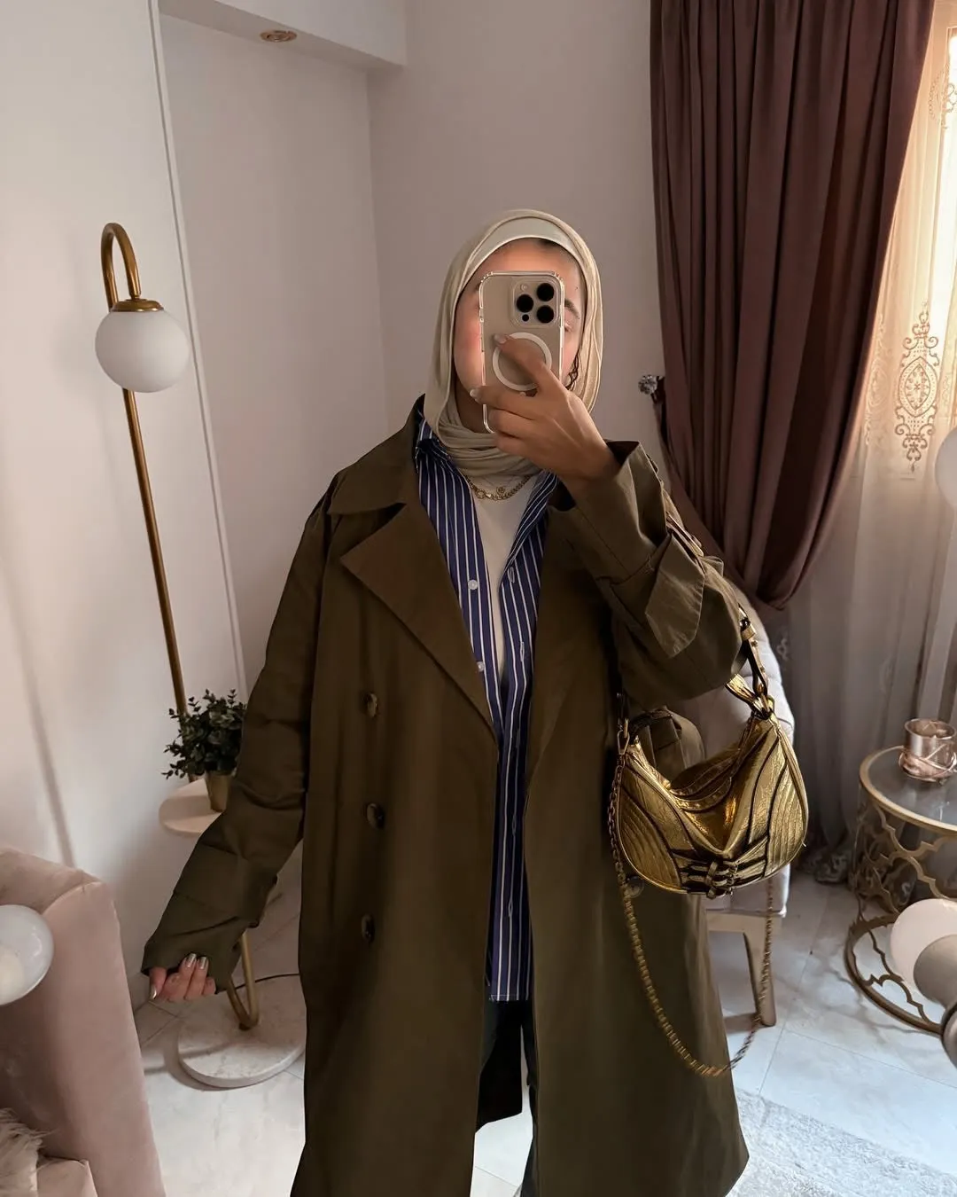 Winter trench coat