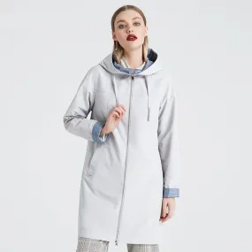 Women's Winter Casual Polyester Hooded Coat
